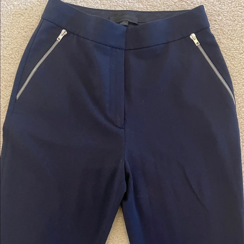 Alexander Wang Women's Navy Pants with Zipper Accent - Picture 3 of 7